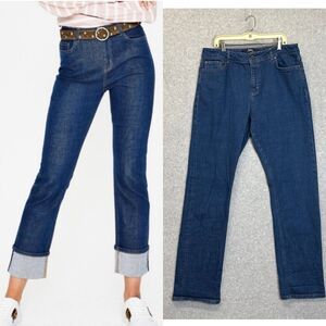 Boden Harrogate Jean Straight Leg Women’s Size 12 Selvaged Style‎ Blue Denim